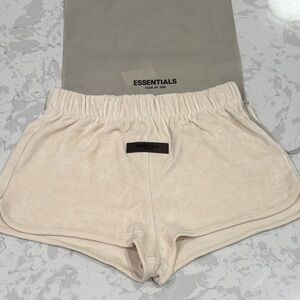 Fear of God ESSENTIALS Velour Shorts NWT
